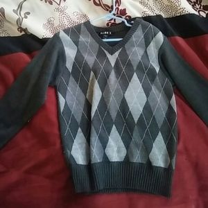 Argyle print sweater/vest